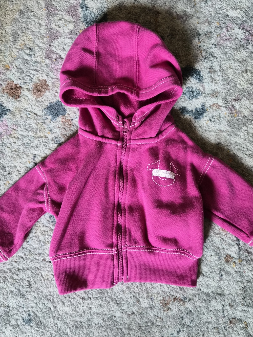 Pink Hooded Zip-Up Sweatshirt for Kids - Cozy Fleece Top